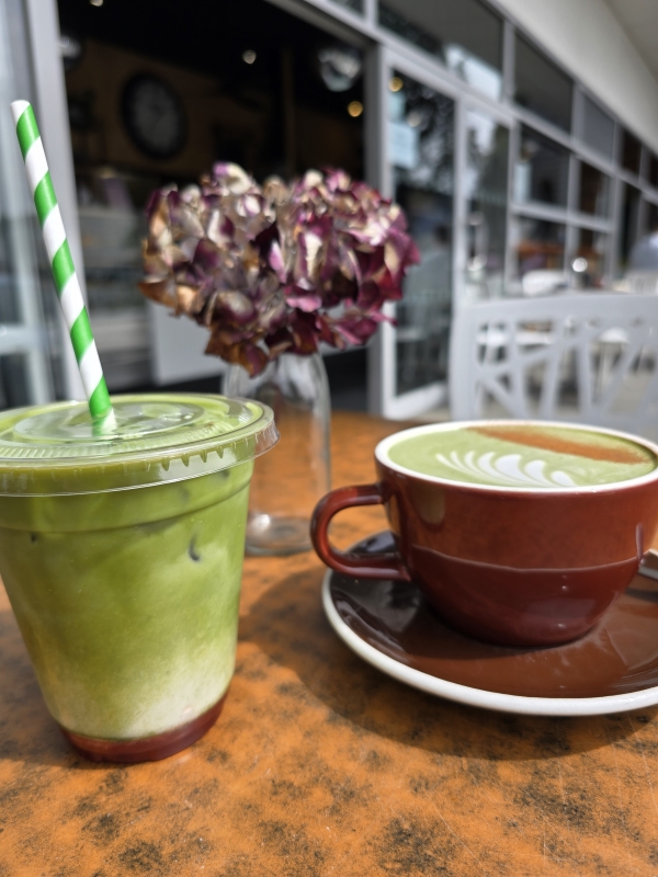 Matcha Iced and hot